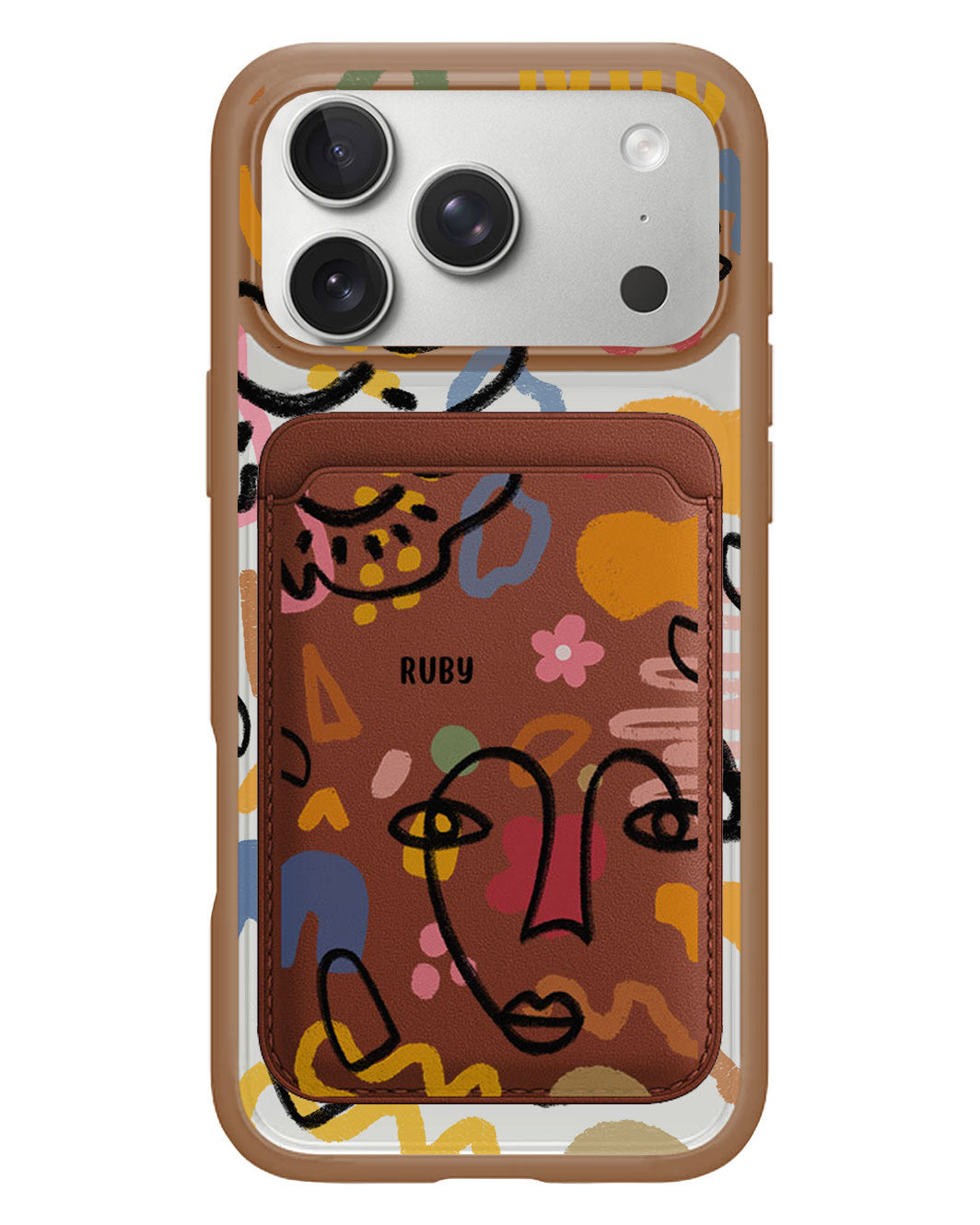 iPhone Magnetic Wallet Case - Abstract 4.0