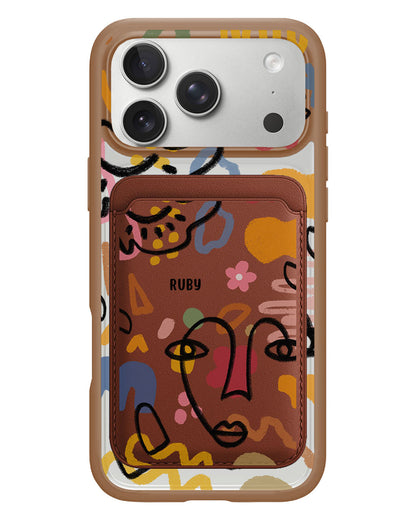 iPhone Magnetic Wallet Case - Abstract 4.0