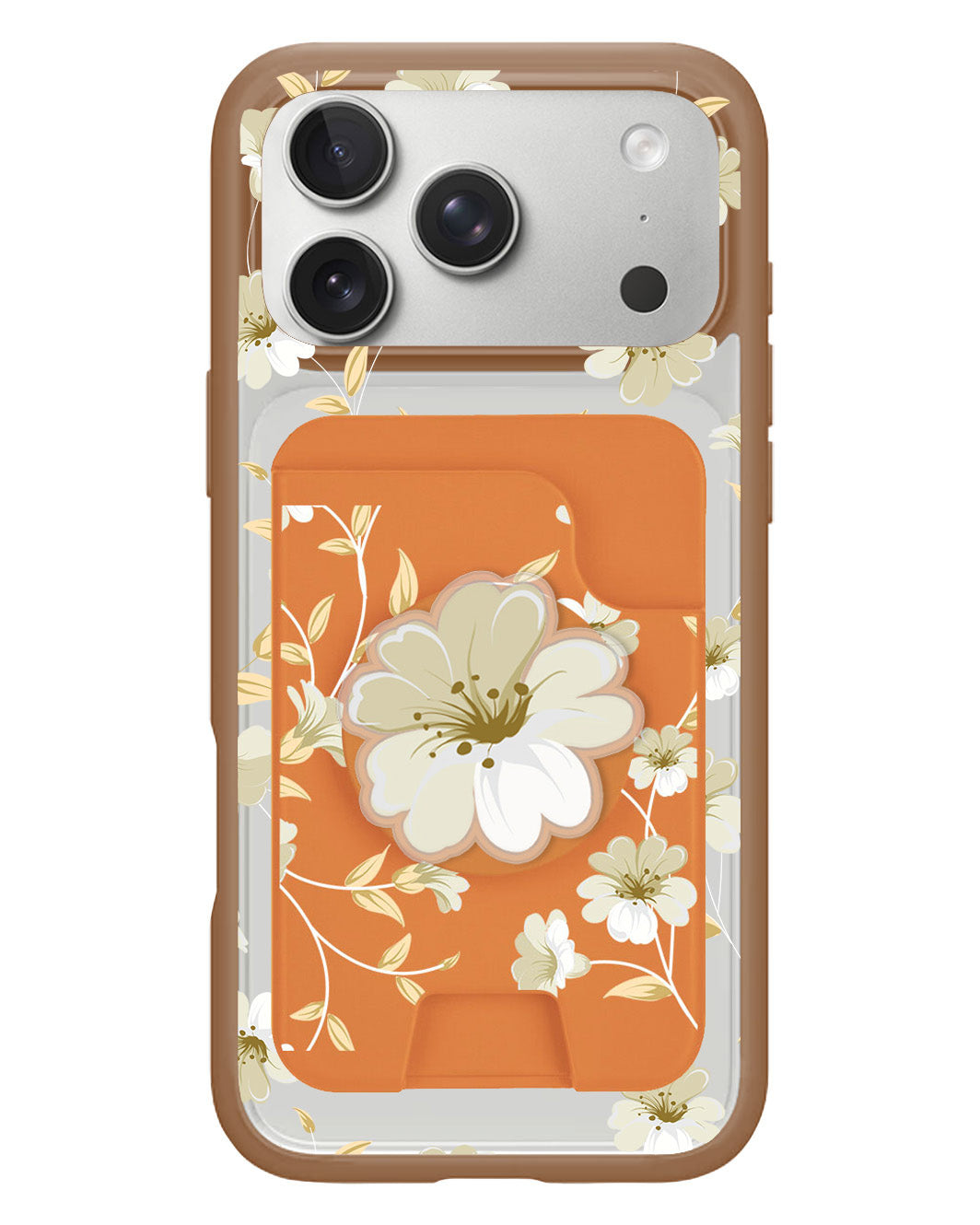 iPhone Magpop Wallet - White Magnolia