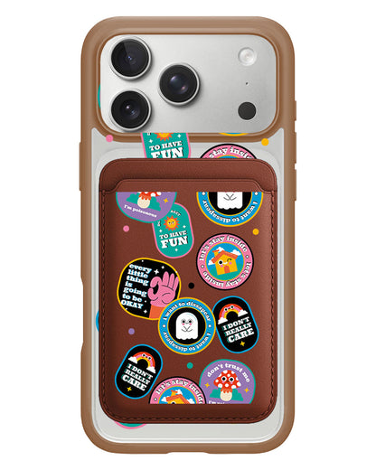 iPhone Magnetic Wallet Case - Monster Sticker Pack