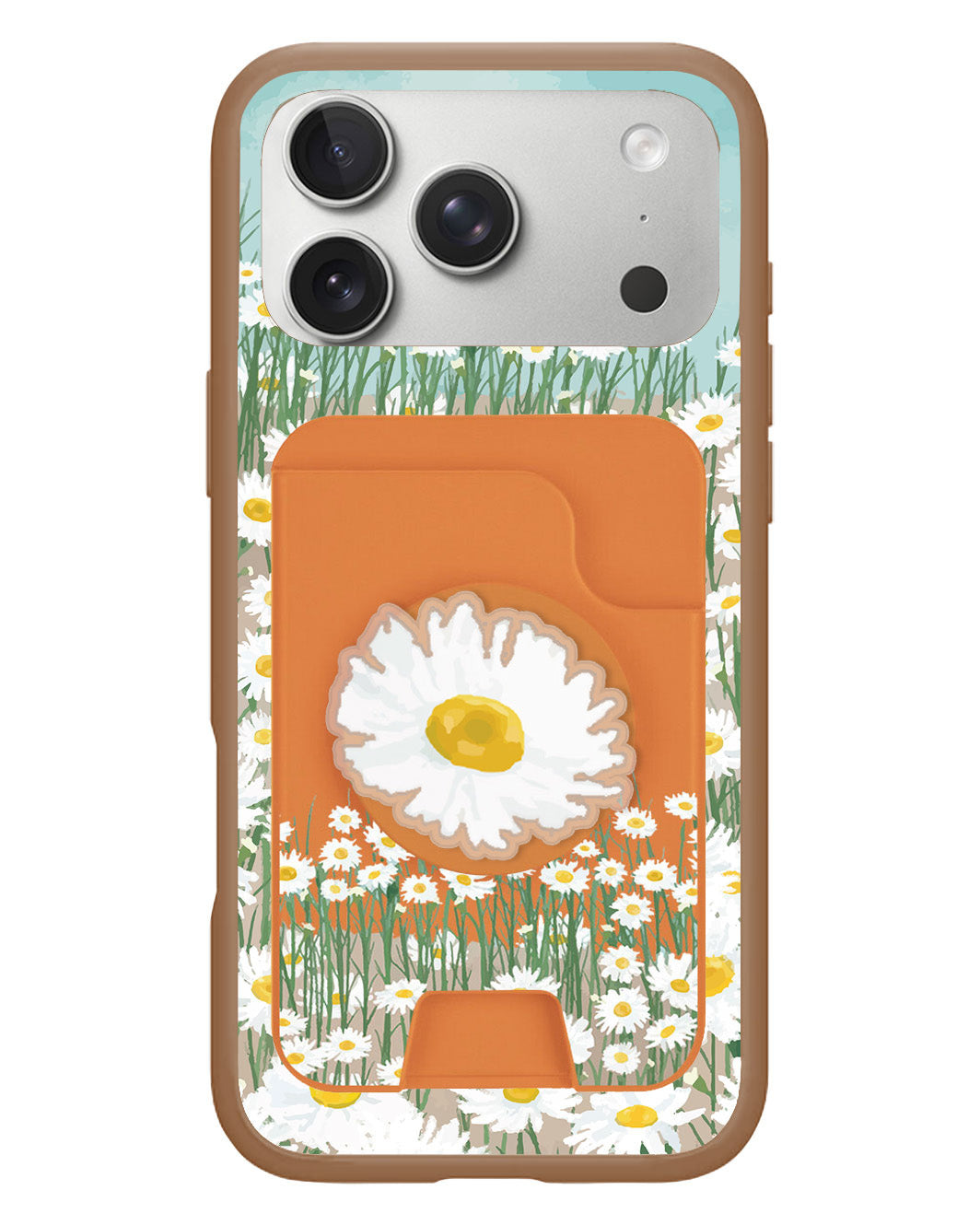 iPhone Magpop Wallet - Oil Painting Daisy