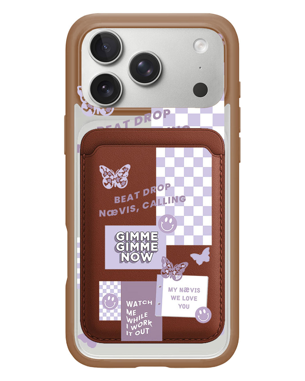 iPhone Magnetic Wallet Case - Aespa Sticker Pack