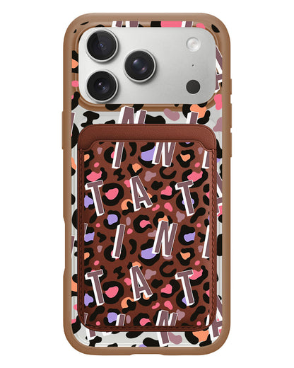 iPhone Magnetic Wallet Case - Leopard Monogram 5.0