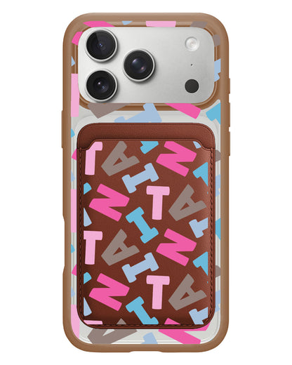 iPhone Magnetic Wallet Case - Scattered Monogram 2.0
