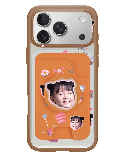 iPhone Magpop Wallet - Face Grid Lovely