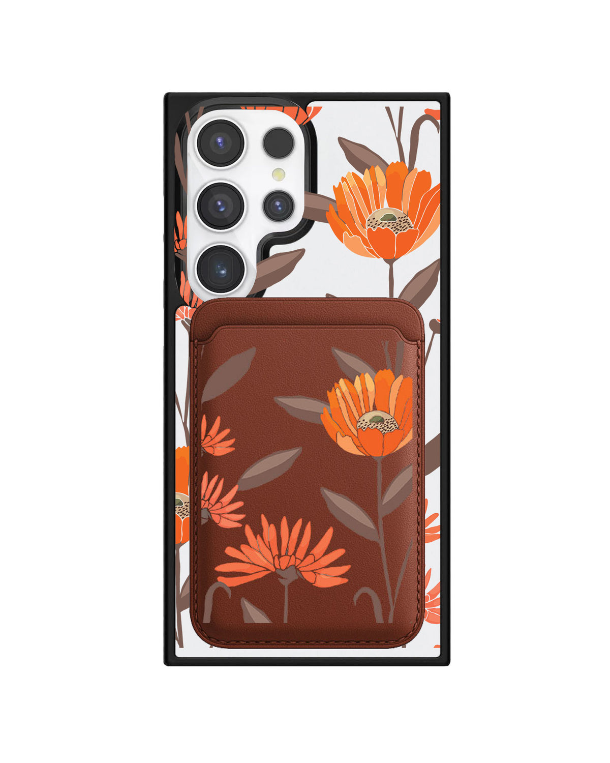 Android Magnetic Wallet Case - November Marigold