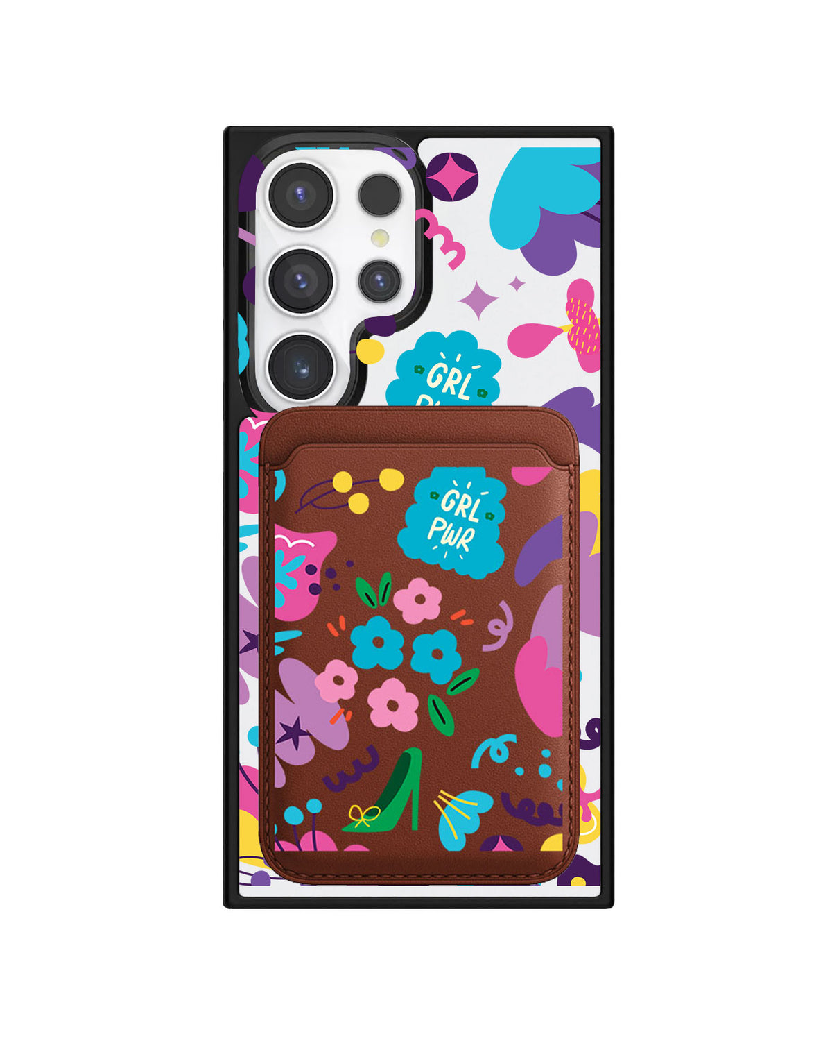 Android Magnetic Wallet Case - Girl Power 1.0