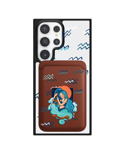 Android Magnetic Wallet Case - Aquarius