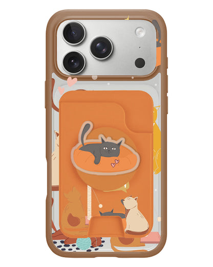 iPhone Magpop Wallet - Playful Cat