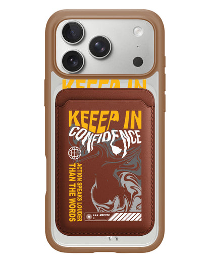 iPhone Magnetic Wallet Case - Keep In Confidence