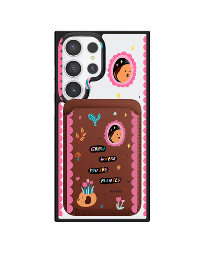 Android Magnetic Wallet Case - Grow Where You Are Planted