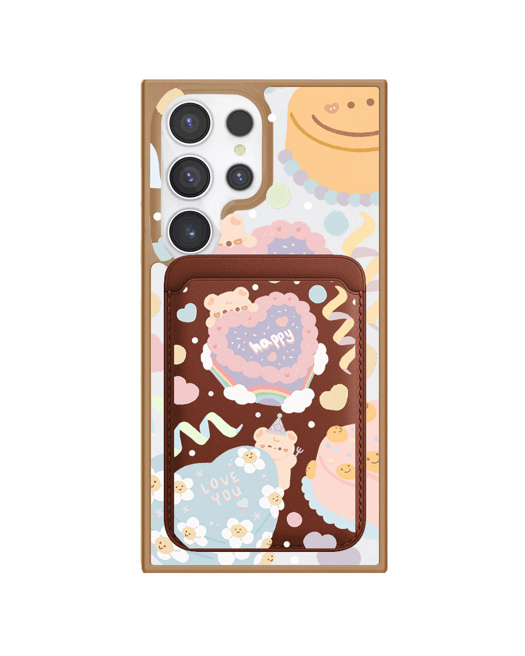 Android Magnetic Wallet Case - Cake Party