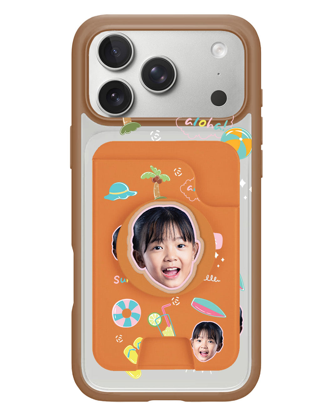 iPhone Magpop Wallet - Face Grid Summer