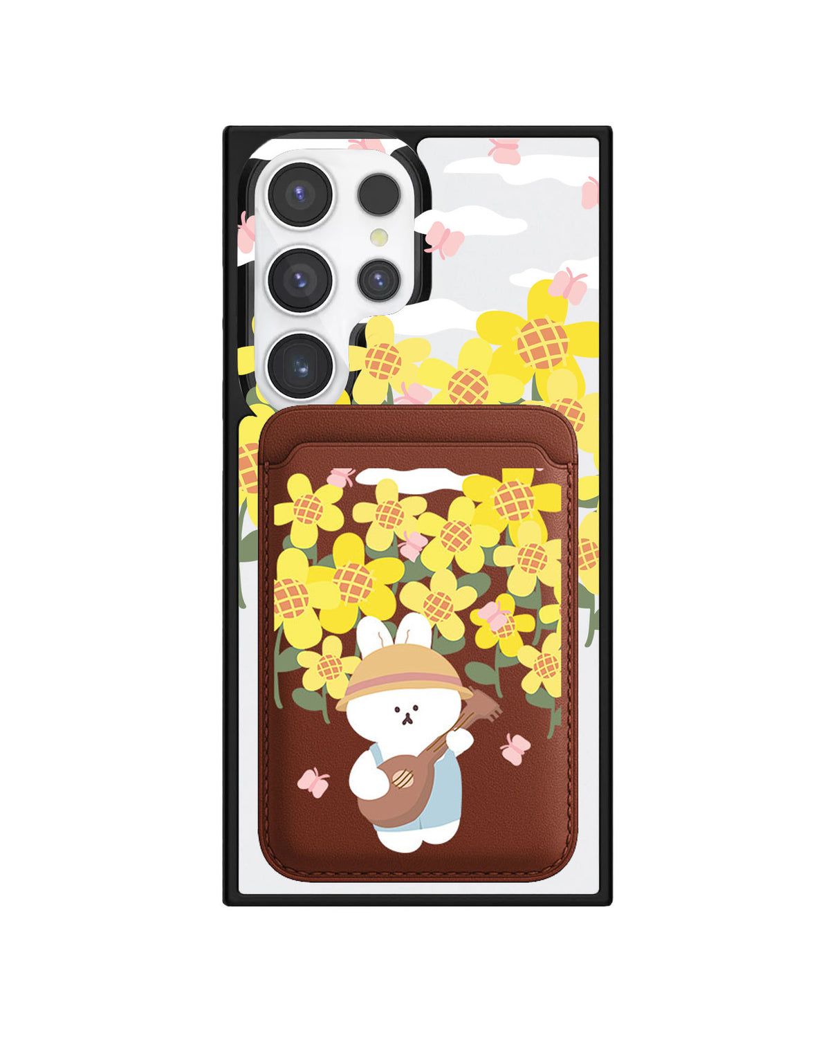 Android Magnetic Wallet Case - Bunny Ukulele