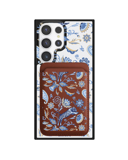 Android Magnetic Wallet Case - Tiger & Floral