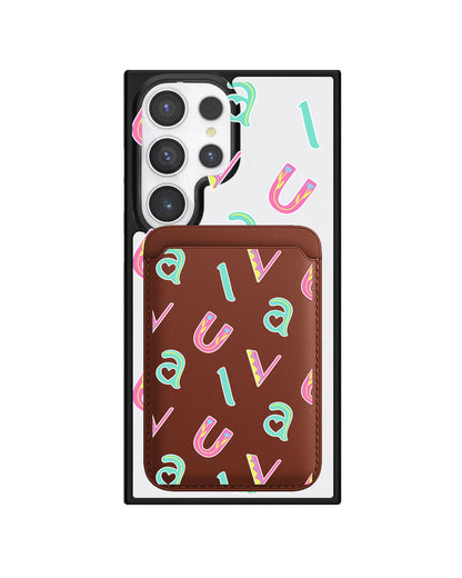 Android Magnetic Wallet Case - Playful Monogram 6.0