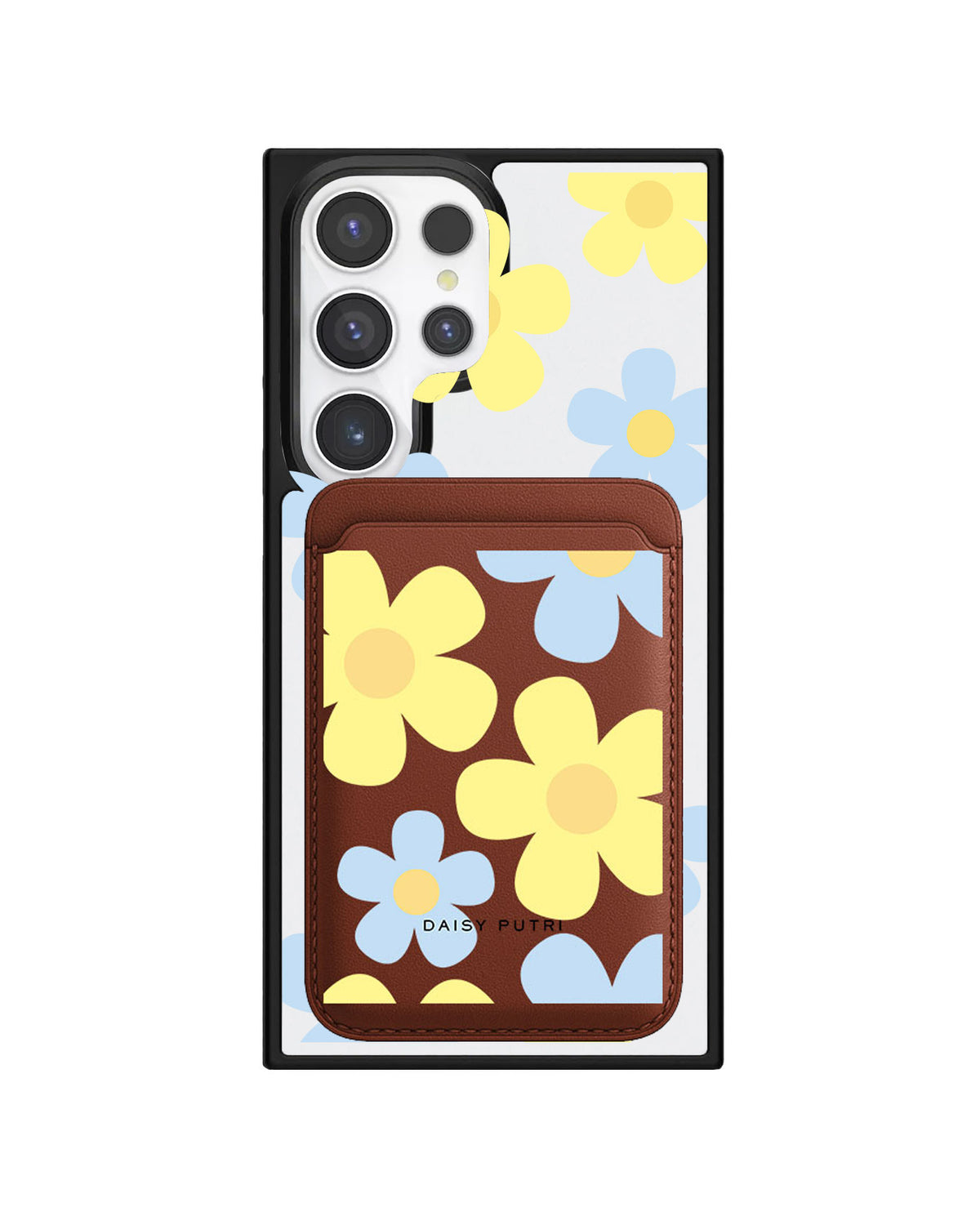 Android Magnetic Wallet Case - Daisy Skies