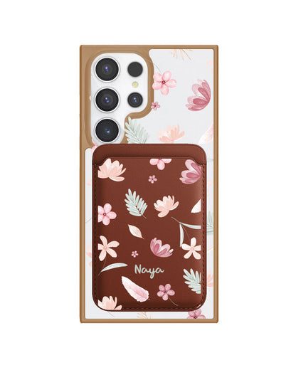 Android Magnetic Wallet Case - Wild Flower