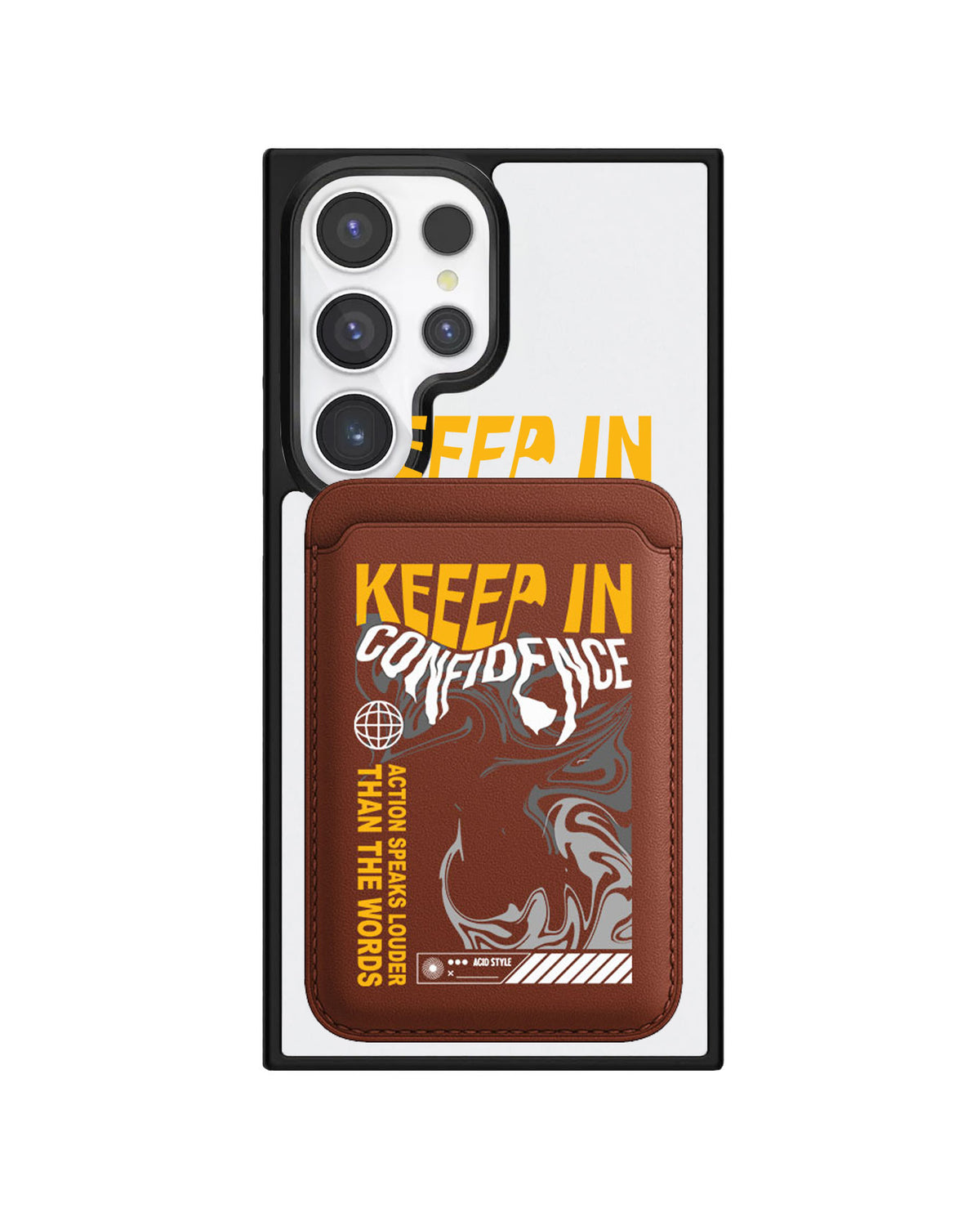 Android Magnetic Wallet Case - Keep in Confidence
