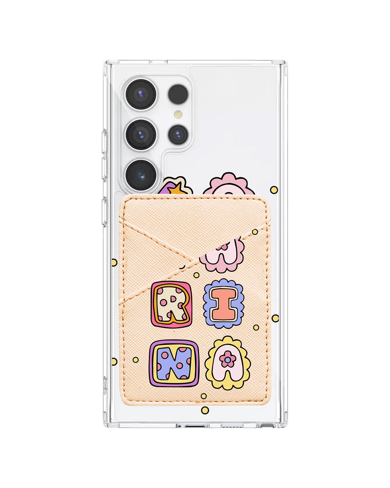 Android Phone Wallet Case - Adorable Monogram 2