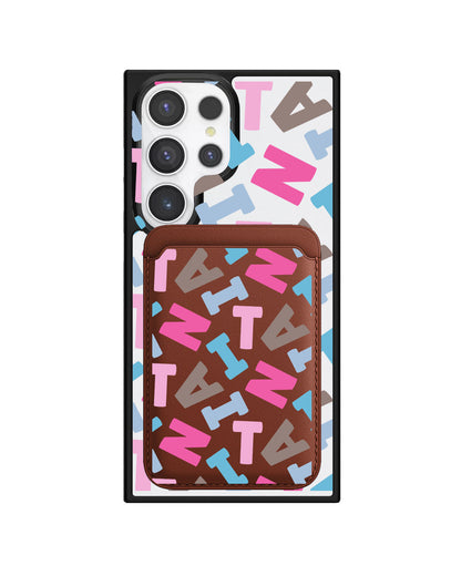 Android Magnetic Wallet Case - Scattered Monogram 2.0