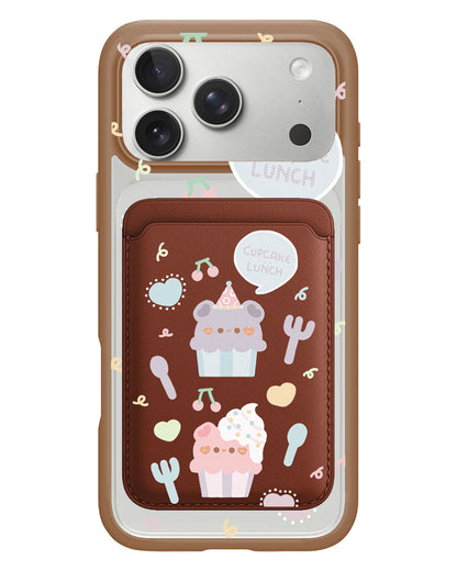 iPhone Magnetic Wallet Case - Cupcake