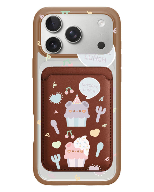 iPhone Magnetic Wallet Case - Cupcake