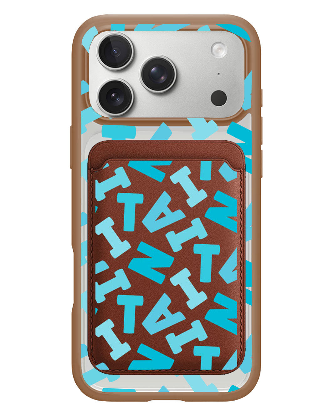 iPhone Magnetic Wallet Case - Scattered Monogram 5.0