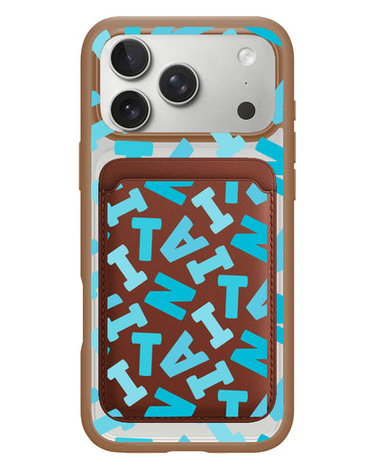 iPhone Magnetic Wallet Case - Scattered Monogram 5.0