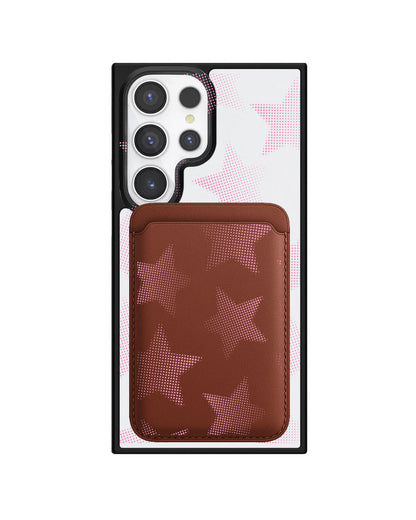Android Magnetic Wallet Case - Pink Star