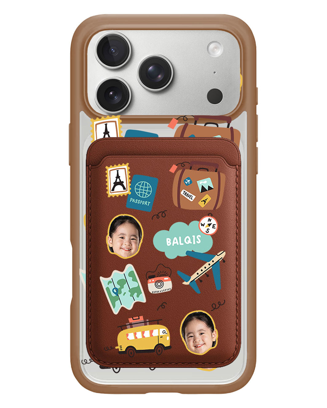 iPhone Magnetic Wallet Case - Face Grid Travel