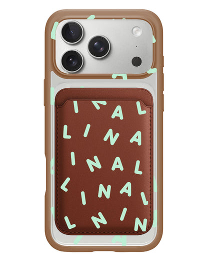 iPhone Magnetic Wallet Case - Monogram 2.0 Tosca