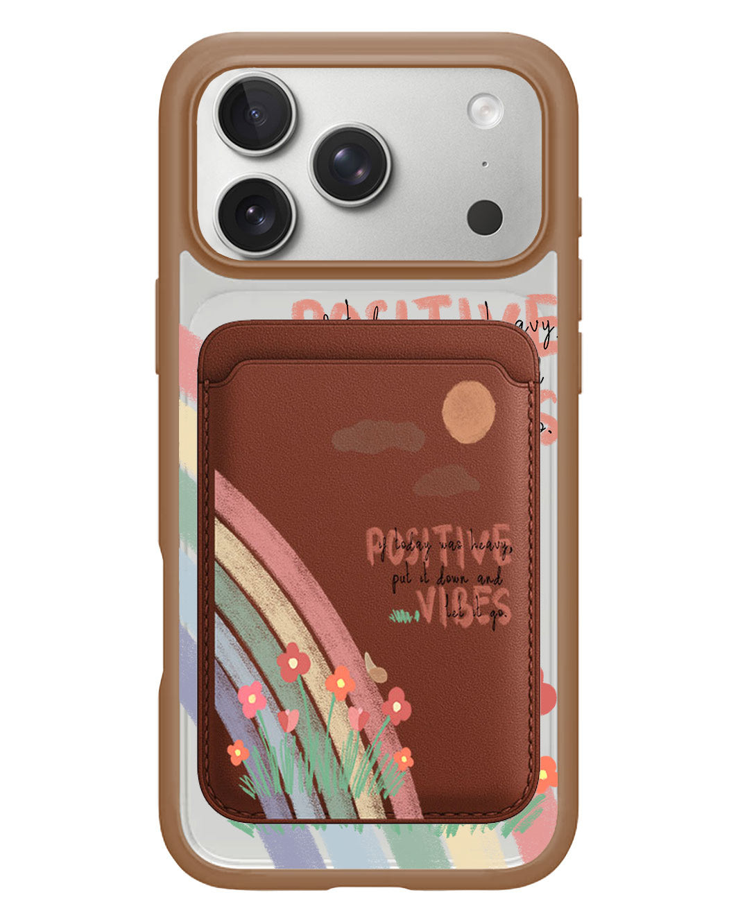 iPhone Magnetic Wallet Case - Positive Vibes