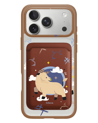 iPhone Magnetic Wallet Case - Ox (Chinese Zodiac / Shio)