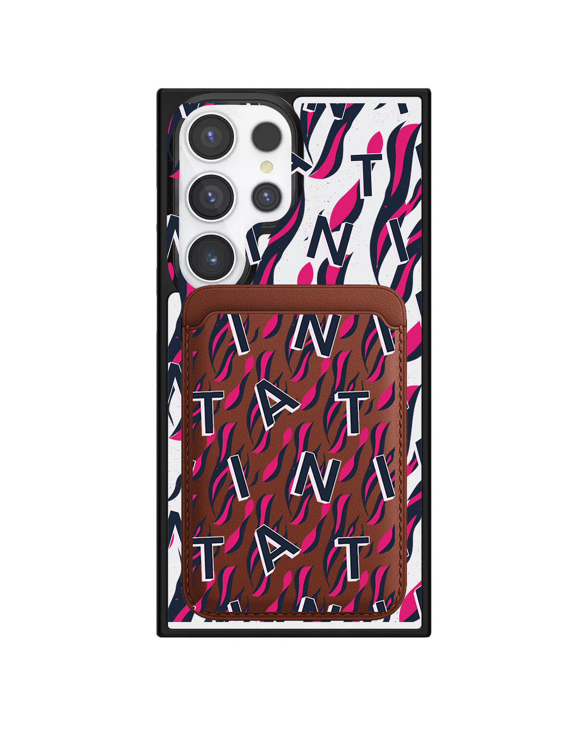 Android Magnetic Wallet Case - Tiger Monogram 2.0