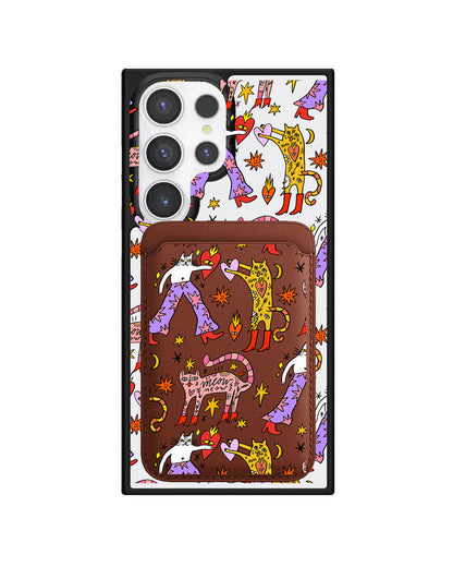 Android Magnetic Wallet Case - Meow