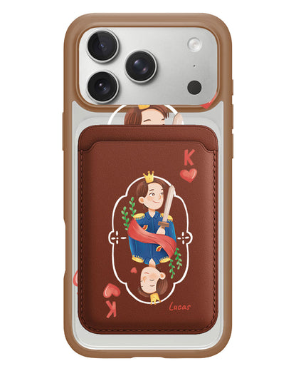 iPhone Magnetic Wallet Case - King (Couple Case)