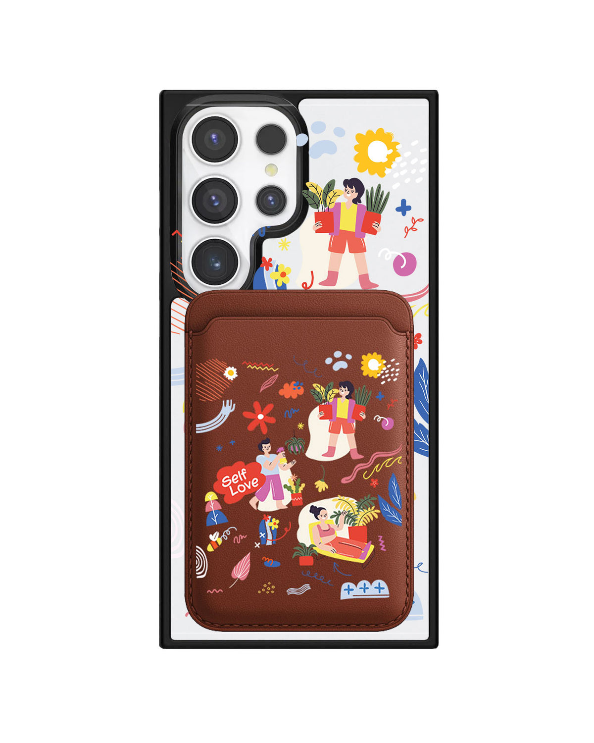 Android Magnetic Wallet Case - Self Love Sticker Pack 1.0