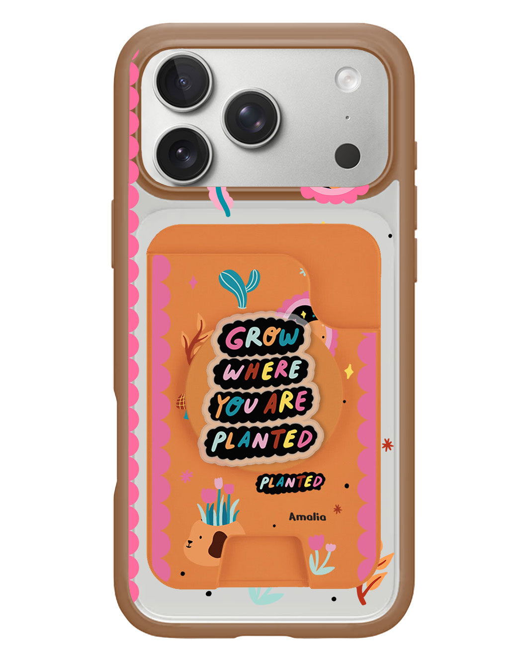 iPhone Magpop Wallet - Grow Where You Are Planted