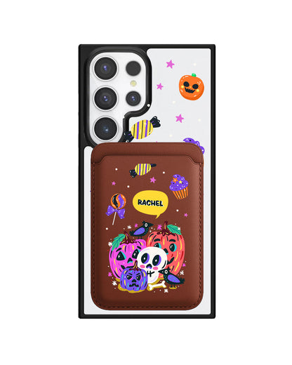 Android Magnetic Wallet Case - Pumpkins Monster