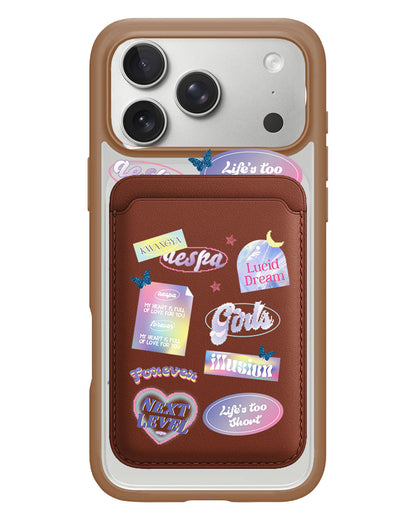 iPhone Magnetic Wallet Case - Aespa Girls Pack