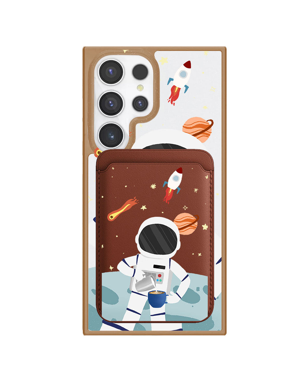 Android Magnetic Wallet Case - Baristronaut