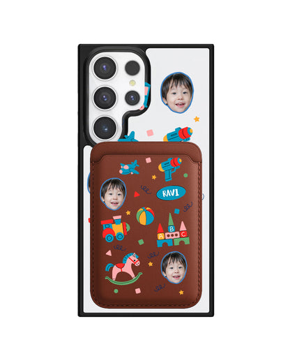 Android Magnetic Wallet Case - Face Grid Boys Toys