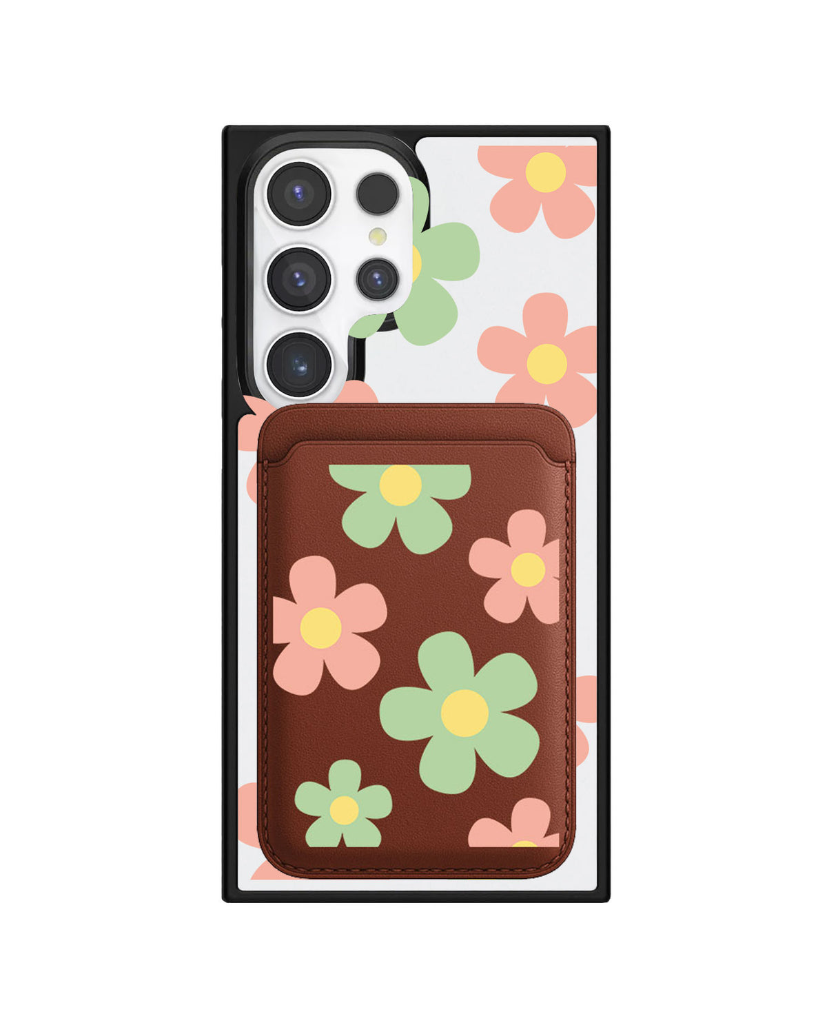 Android Magnetic Wallet Case - Daisy Spring