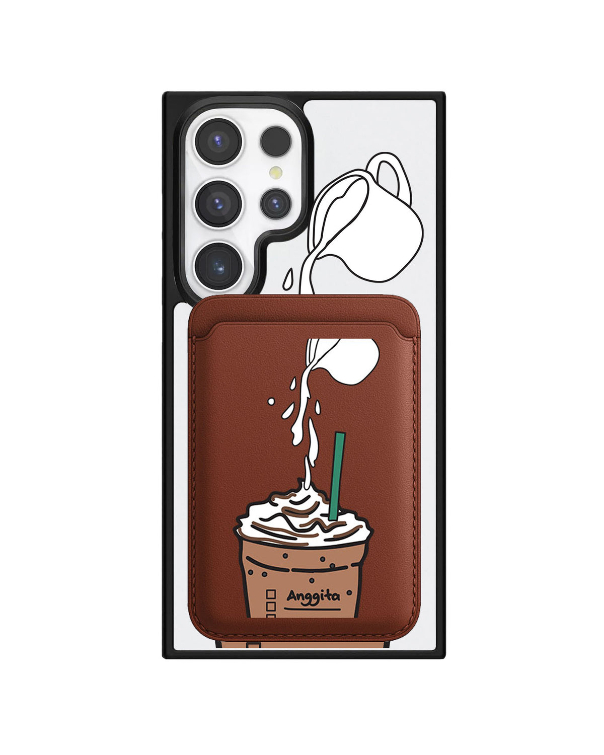Android Magnetic Wallet Case - Frappe Coffeee