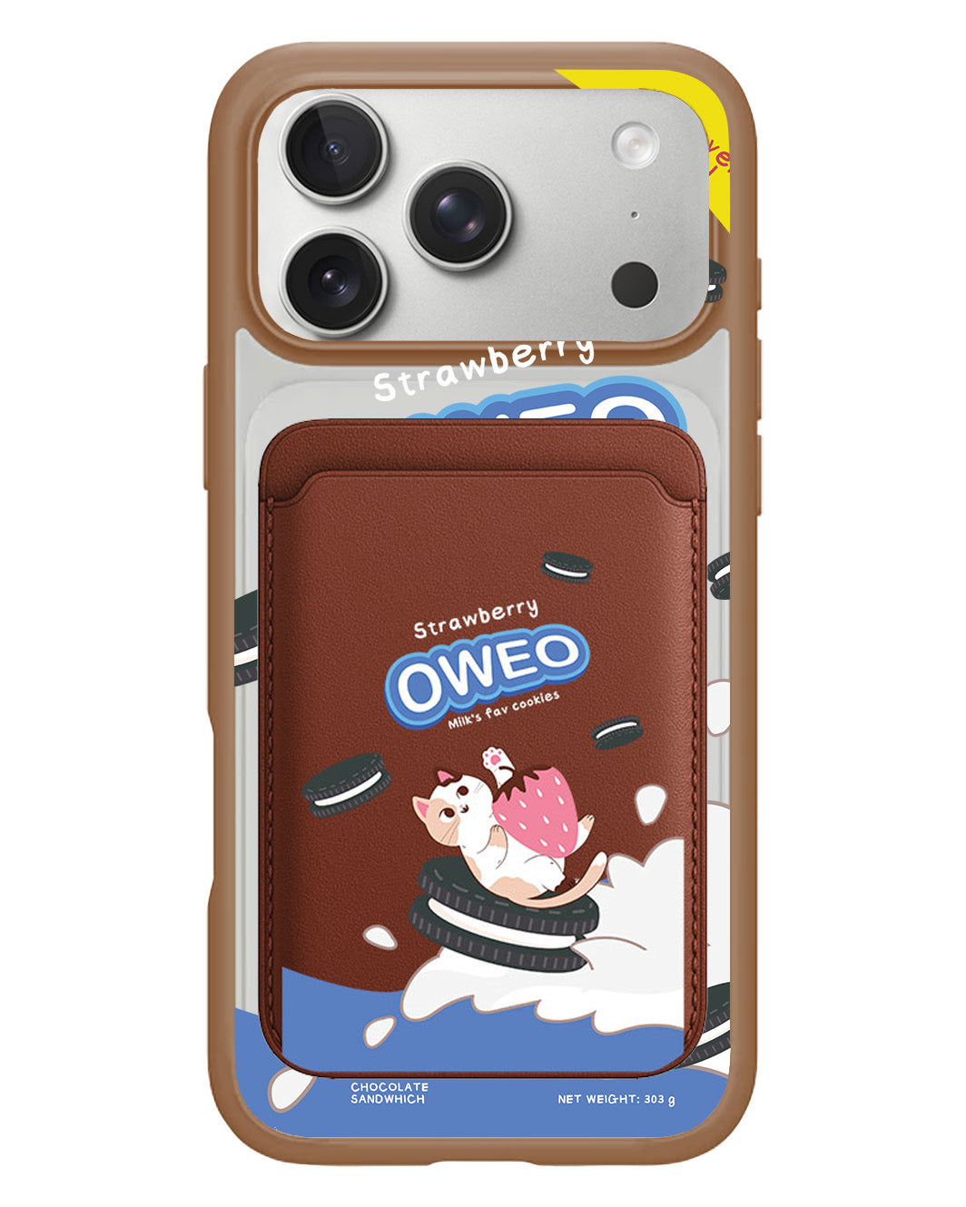 iPhone Magnetic Wallet Case - Oweo Cat