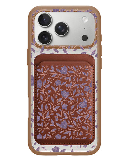 iPhone Magnetic Wallet Case - Sketchy Flower 4.0