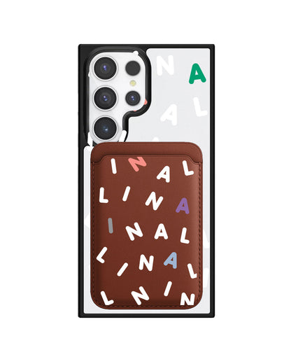 Android Magnetic Wallet Case - Monogram 2.0 Putih