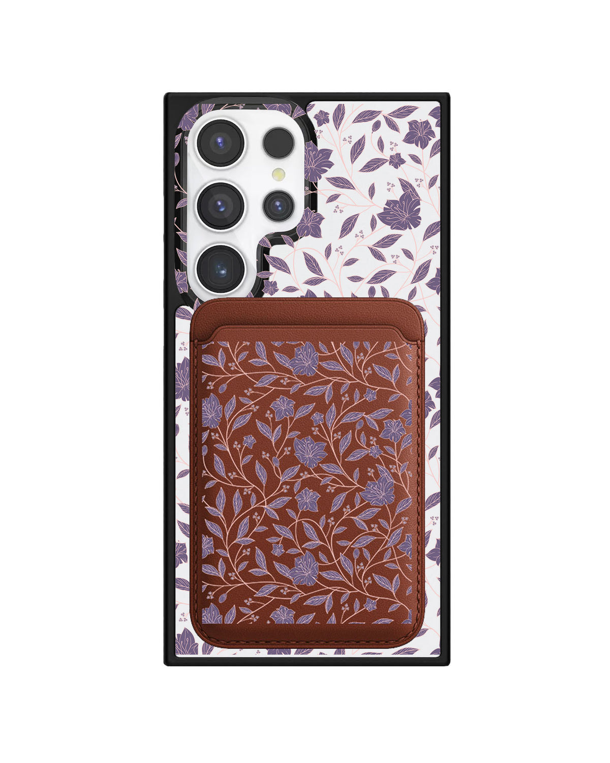Android Magnetic Wallet Case - Sketchy Flower 4.0