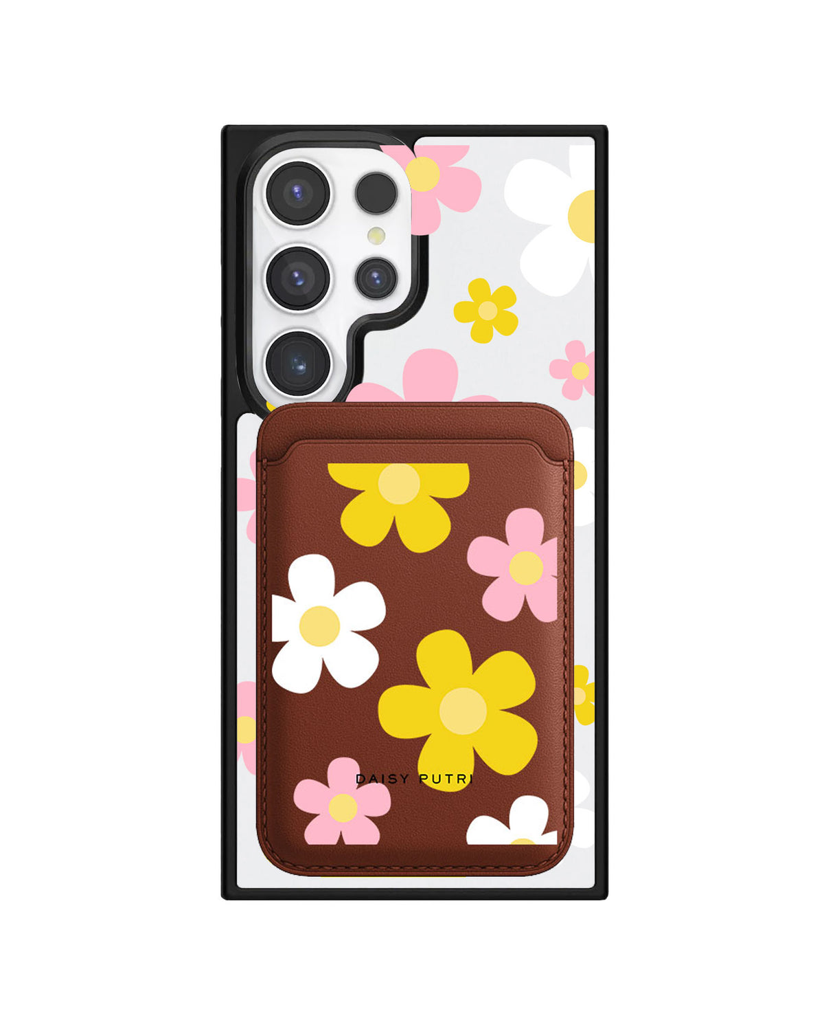 Android Magnetic Wallet Case - Daisy Fresh